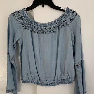 NWT Walter Baker cold shoulder crop top